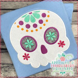 2767 Sugar Skull Version 2 Applique Design