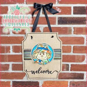 2798 Scarecrow Boy Interchangeable Tab Design