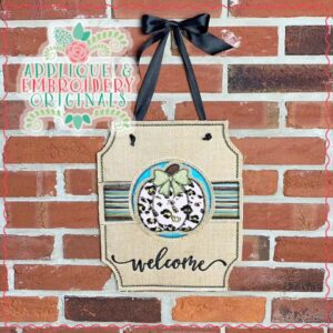 2801 Simple Pumpkin Bow Interchangeable Tab Design