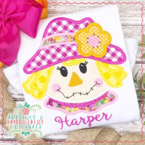 2809 Scarecrow Girl Applique Design