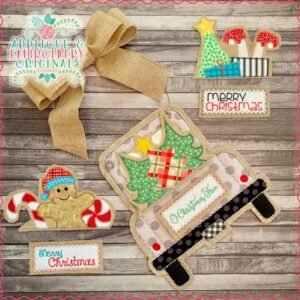 2821 Christmas Tab Set Interchangeable Design for Truck