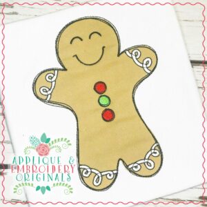 2826 Gingerbread Boy Triple Stitch Applique Design