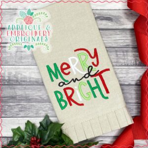 2828 Merry and Bright Embroidery Design