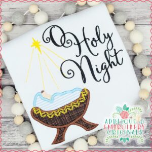 2830 O Holy Night Applique Design