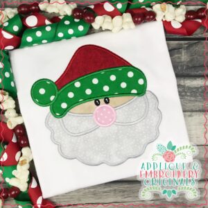 2836 Santa with Beard Applique Design