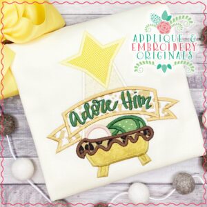 2844 Adore Him Applique Design