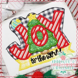 2845 Joy to the World Applique Design