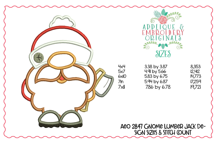 AEO 2847 Gnome Lumberjack