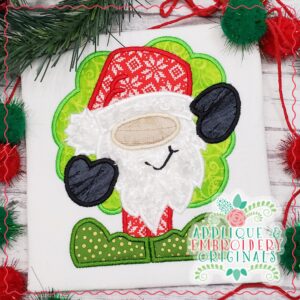 2849 Gnome with Wreath Applique Design