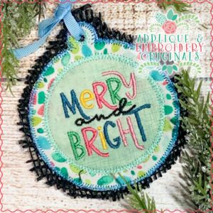 2850 Merry and Bright Ornament In-The-Hoop Designs
