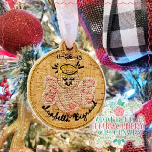 2851 Christmas Angel Ornament In-The-Hoop Designs