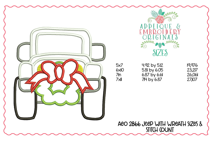 AEO 2866 Jeep with Wreath 1