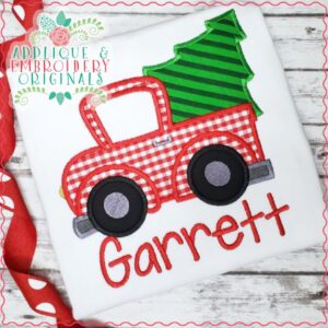 2868 Truck with Tree Applique Design