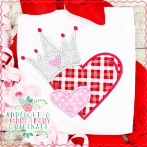 2886 Crown of Hearts All-In-One Applique Design