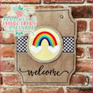 2901 Heart Rainbow Welcome Interchangeable Tab Design