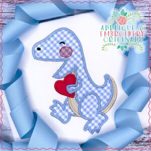 2908 Dinosaur Heart Applique Design