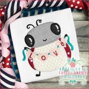 2911 Love Bug Applique Design