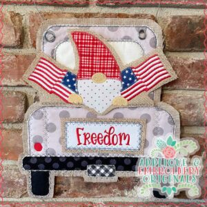 2916 Gnome for 4th of July Tab Interchangeable Design for Truck
