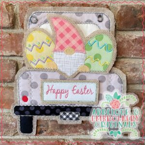 2918 Gnome with Easter Eggs Tab Interchangeable Design for Truck