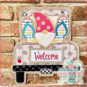 2928 Gnome with Flip Flops Tab Interchangeable Design for Truck