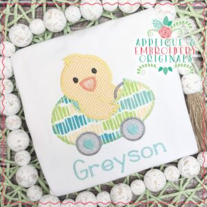 2954 Chick Egg Car All-In-One Applique Design