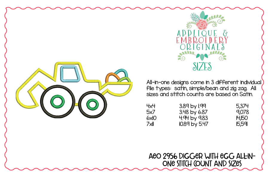 AEO 2956 Digger with Easter Egg All in one 1