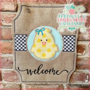 2962 Simple Chick Girl Interchangeable Tab Design