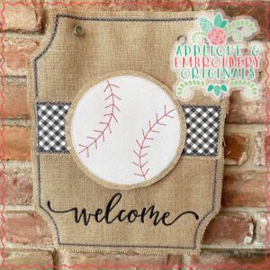 2964 Baseball Welcome Interchangeable Tab Design