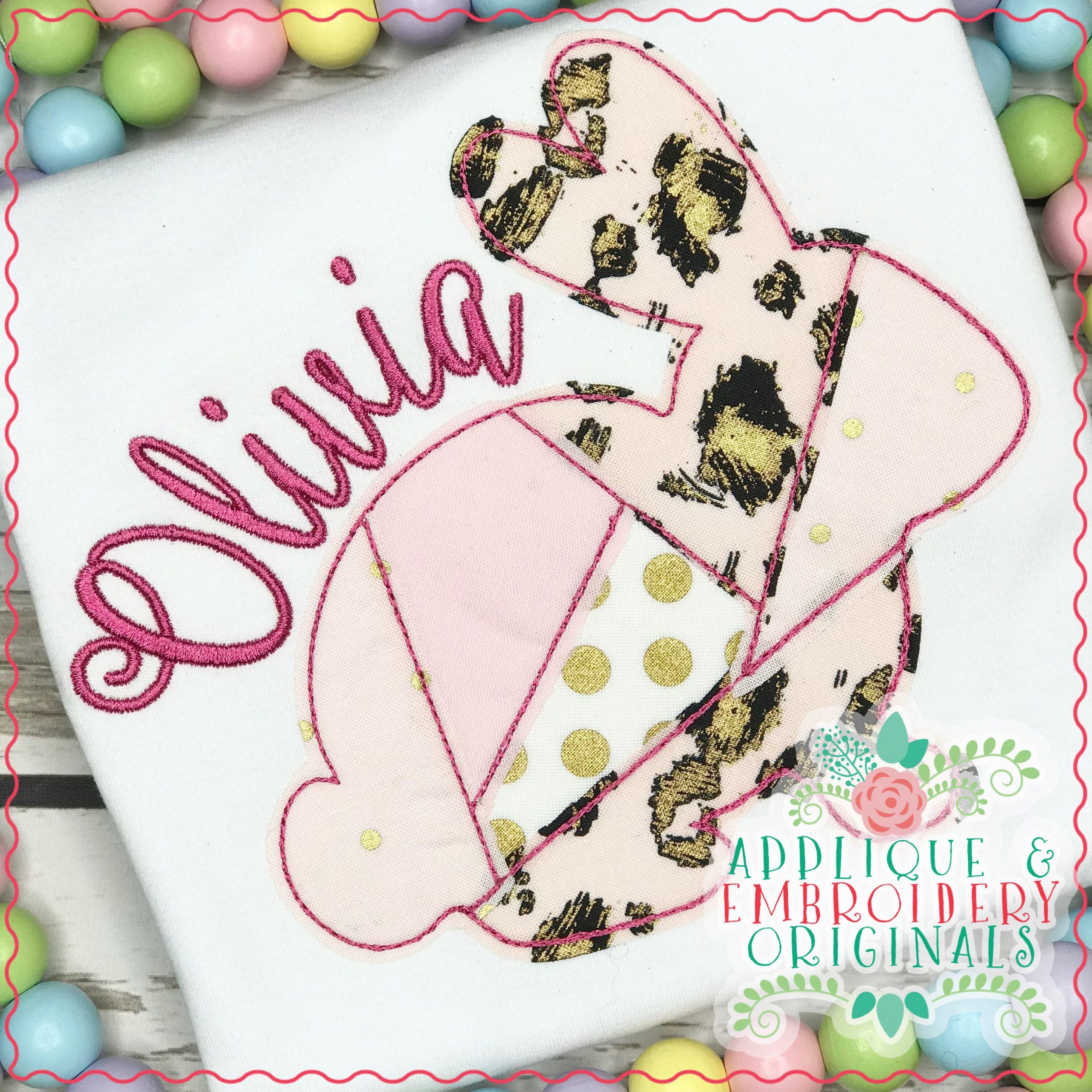 AEO 2973 Patchwork Bunny All In One