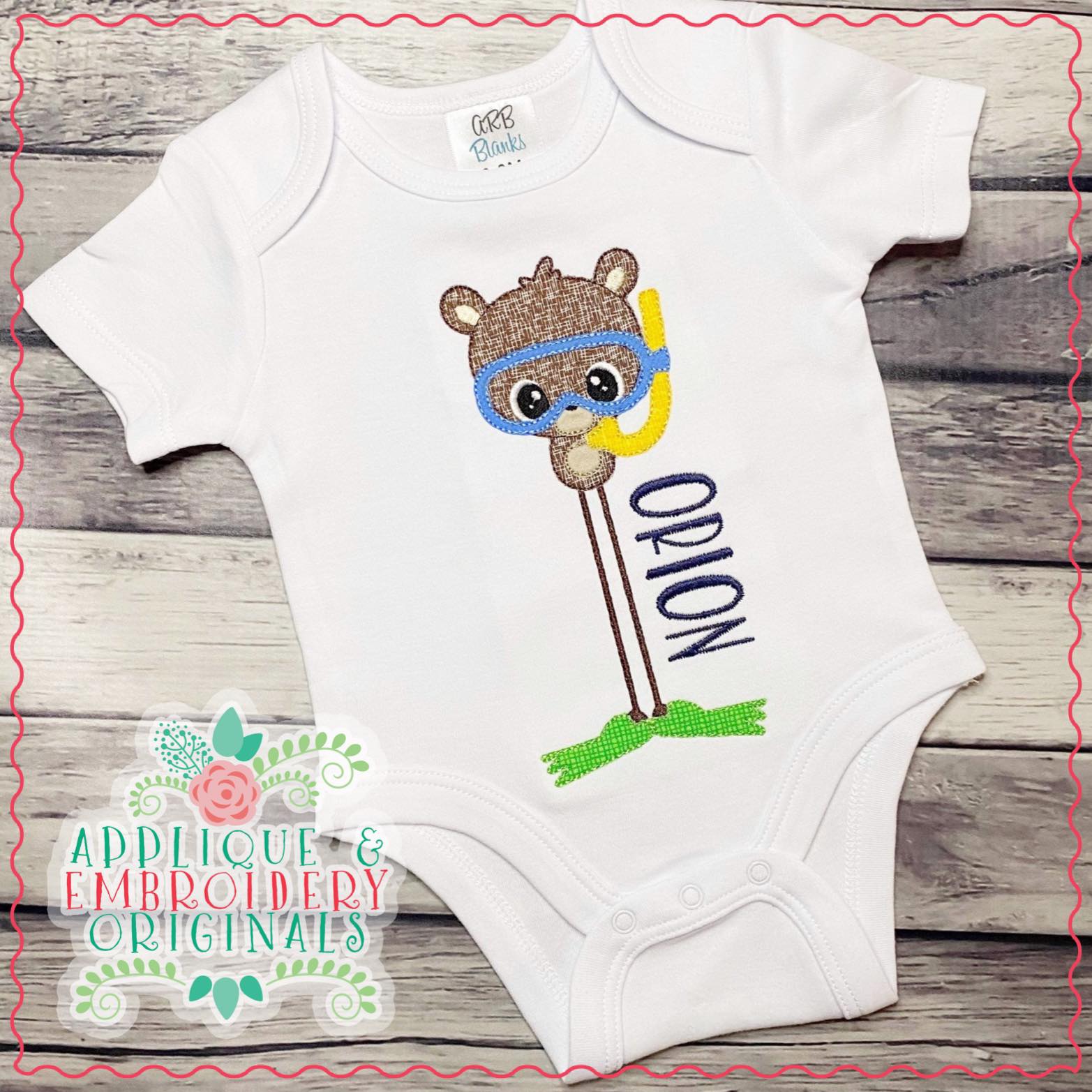 AEO 2974 Summer Bear Applique