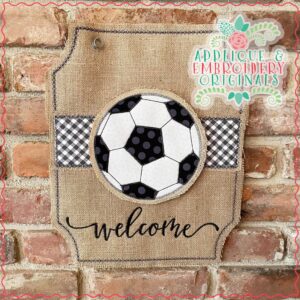2967 Soccer Welcome Interchangeable Tab Design