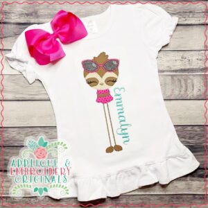 2979 Summer Sloth Long Leg Applique Design