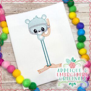 2981 Summer Bear Long Leg Sketch Design