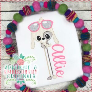 2984 Summer Puppy Long Leg Sketch Design