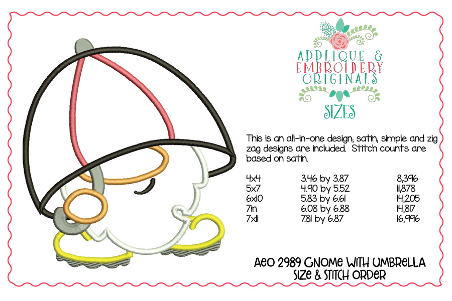 AEO 2989 Gnome with Umbrella 1