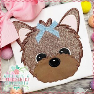 2995 Yorkshire Terrier Puppy Applique Design