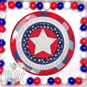 2999 Circle with Star All-In-One Applique Design