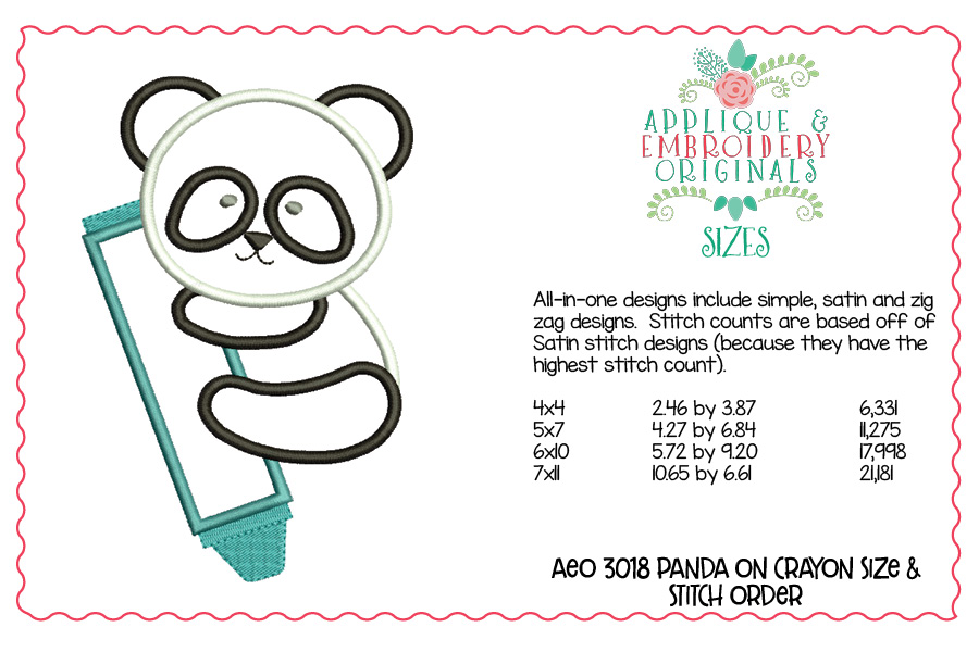 AEO 3018 Panda on Crayon 1