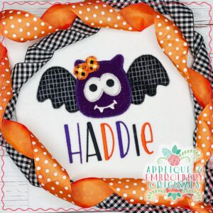 3043 Bat Girl Applique Design