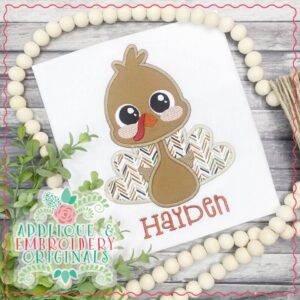 3076 Turkey Sitting Applique Design