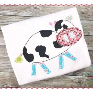 308 Cow Farm Barnyard Simple Stitch Applique Design