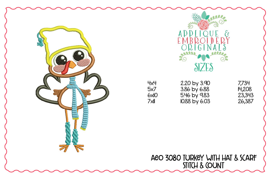 AEO 3080 Turkey with Hat Scarf