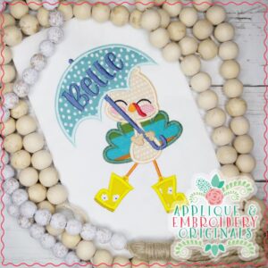 3081 Turkey with Umbrella Applique Design