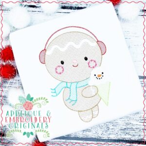 3107 Gingerbread Ice Cream Cone Sketch Design