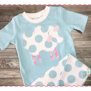 312 Sheep Barnyard Simple Stitch Applique Design