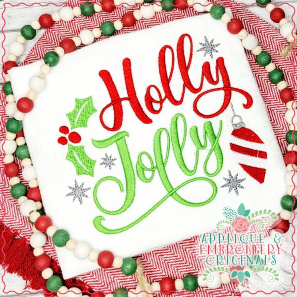 3131 Holly Jolly Embroidery Design