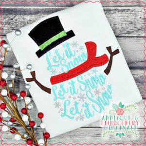 3133 Let It Snow Applique Design