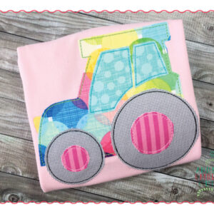 314 Tractor Barnyard Simple Stitch Applique Design
