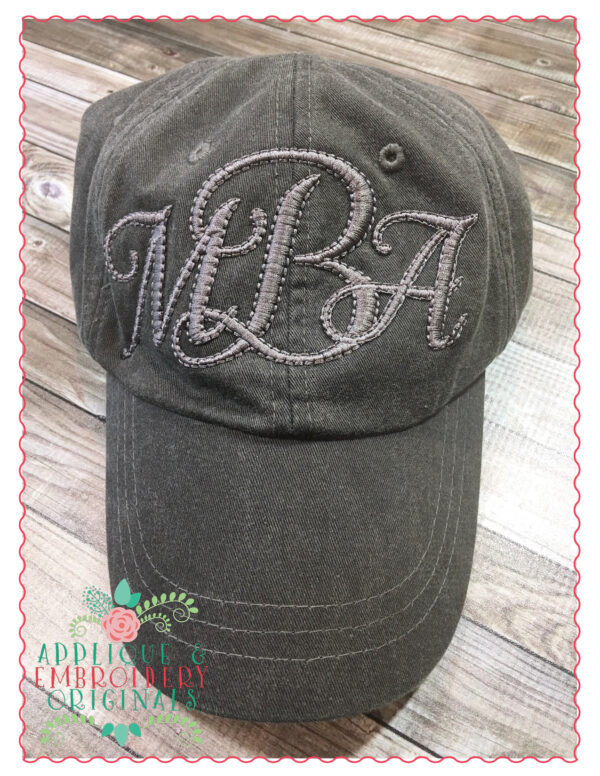 315 Violet Foam Monogram Embroidery Font - Image 2