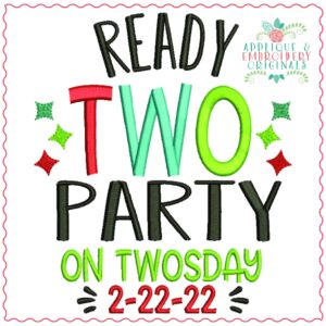 3176 Ready Two Party Embroidery Design